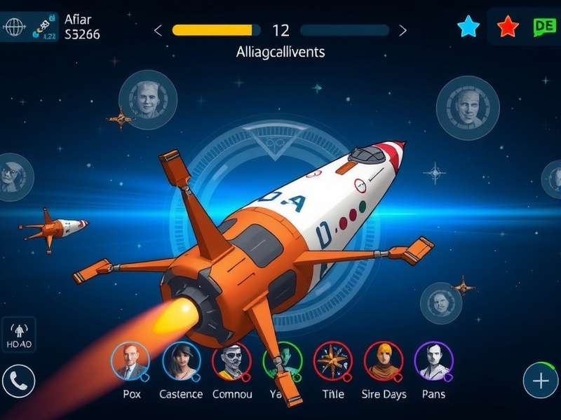 Star Voyage Anise gameplay screenshot showing spaceship customization